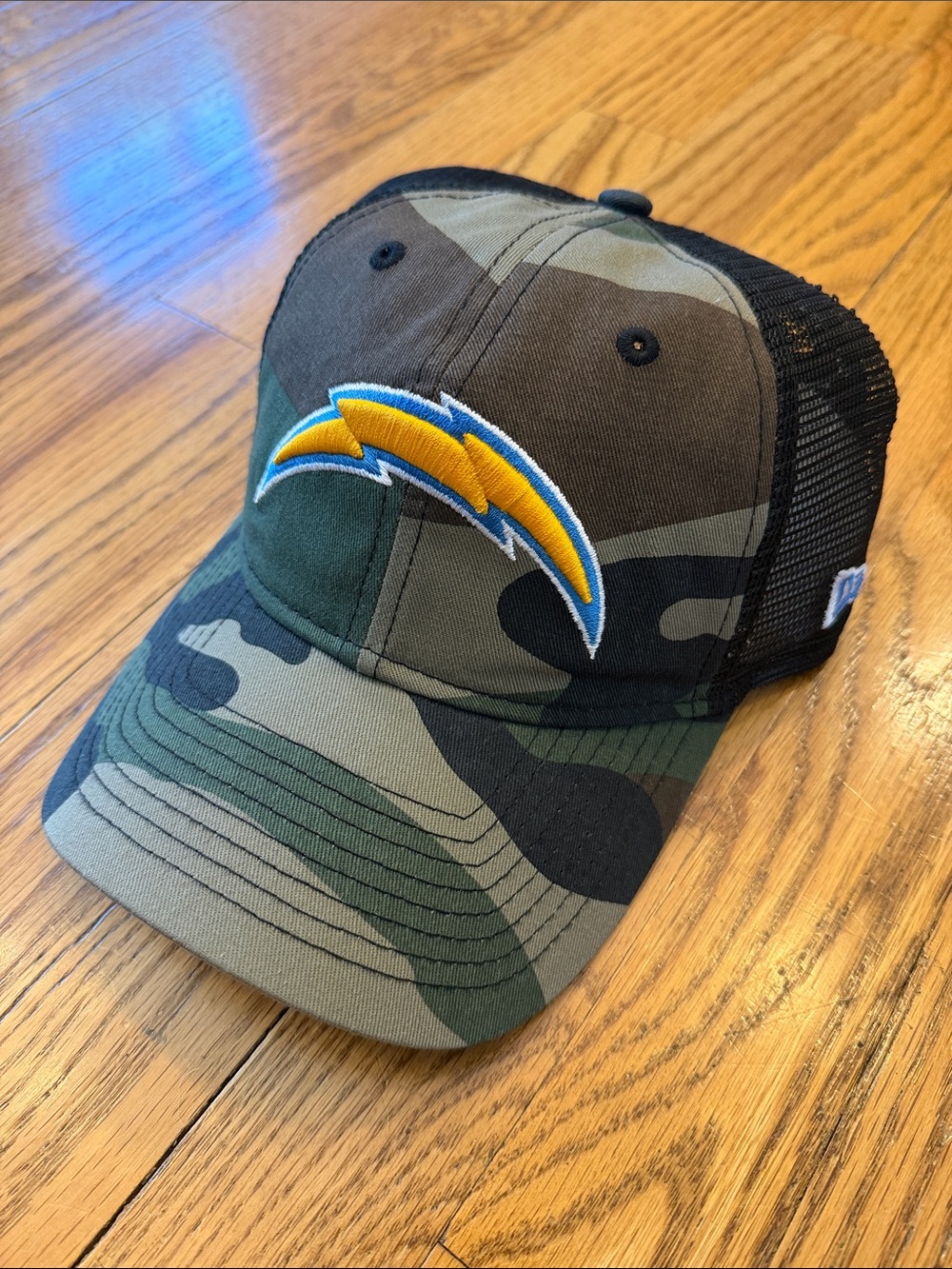 Los Angeles Chargers Camo Trucker Hat